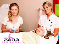 Proměna paní Jitky v salonu Dolce Diva pro Žena podnikatelka Paní Jitka, kosmetička Veronika Povolná (Kleinerová) a Monika Žídková - proměna pro Žena podnikatelka